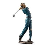 Gralara Figurine Jeur Golf Nordique en Résine Sportif Figurine Jeur Base Ovale Texturée Élégant Statute pr Console D'entrée, Style D