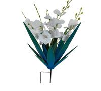 Gralara Fleur En Métal Résistant à Intempéries Piquet Jardin Décoratif Décoration Extérieure pour Jardiniers, color to 1