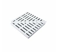 Gralara Grille d'angle 90° Facile à Installer Angle de Grille Piscine Moulage Monobloc Couvercle de Débordement Piscine, Longueur De Raccordement 30cm