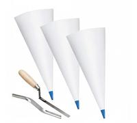 Gralara Grouting Lot Outils Joint Carrelage Sac Mortier PVC 04mm Contrôle Facile Remplissage et Nettoyage Adapté pour les Artisans Rénovations Immobilières
