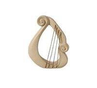 Gralara Harpe Décorative en Résine Sobre | Finition Mate blée, éphémère, Décoration, Basse, Bibliothèque, Décorateurs D'intérieur