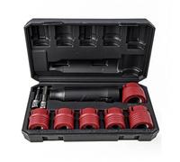 Gralara Jeu Brosses Rotatives pour Décapage Moyeux Roue Filages Douilles Conversion Adaptateur pour Perceuse Électrique Dans un Étui Rangement pour, Noir