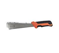 Gralara Marteau Agrafeur Manuel Agrafeuse Cloueuse Outil Action de Frappe Fluide pour Élevée Poignée Ergonomique Résultats Professionnels Compatible Porte, Orange+Noir