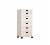 Gralara Mini Coffre-Fort à Tiroirs Anti-Poussière Classeur de Bureau à Code Structure Robuste Caisson de Bureau Verrouillable pour Chambre, 6 Tiroirs 5 Hauts + 1 Bas