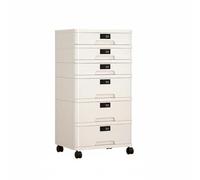 Gralara Mini Coffre-Fort à Tiroirs Anti-Poussière Classeur de Bureau à Code Structure Robuste Caisson de Bureau Verrouillable pour Chambre, 5 Tiroirs 3 Hauts + 2 Bas
