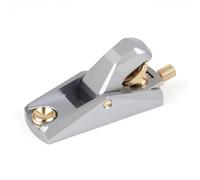 Gralara Mini Rabot Paume Portable Rabot Finition avec Vis En Laiton Léger Coupe-Chant pour Travail du Bois, 105 39 52mm, Standard - Rabot En Aluminium À Angle Bas Gris