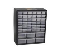 Gralara Organisateur 41 Tiroirs sans BPA Organiseur Bureau Rangement Petites Pièces Moulé, Noir