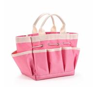 Gralara Outdoor Utility Carrier Sac à Outils Organiseur Fourre-tout Besace en Oxford 600D et Anti-perforation avec Slots Externes pour Outils Fréquents et, Pink White, L