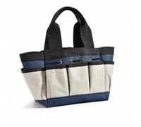 Gralara Outdoor Utility Carrier Sac à Outils Organiseur Fourre-tout Besace en Oxford 600D et Anti-perforation avec Slots Externes pour Outils Fréquents et, Blue Grey, L