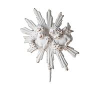Gralara Patère Murale à Motif D'ange Shabby Chic Crochet Décoratif avec Angelot Patiné Crochet Mural Décoratif pour Entrée, Chambre, Couloir, Mbk007