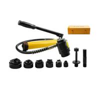 Gralara Poinçonneuse Hydraulique Divisée Compact Poinçonneuse Professionnel Outil Perforation pour Professionnels, Perforateur Hydraulique SYK-15A 16-51mm Avec Boîte En Fer