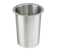 Gralara Pot à Couverts Multifonctionnel , Modèle Sans Trous , Blanc | Robuste, Grande Capacité, Vaisselle, pour Restaurant