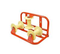 Gralara Poulie Guidage Câble à Trois Rouleaux Poulie Tirage Câble Métallique pour Électriciens, Professionnels du Bâtiment, Chantier, Tranchée, Poulie D Angle Ordinaire Roue En Nylon