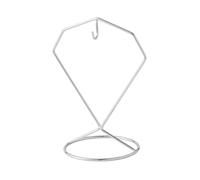 Gralara Présentoir Suspendu En Fil Fer Épuré Support Métallique avec Crochet Robuste Présentoir à Crochets Métalliques pour Étagère , Argent Brillant
