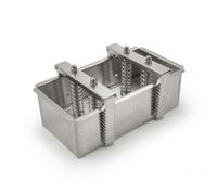 Gralara Presse à Viande Moule Terrine Pâté Compresseur en Acier Inoxydable 304 Épais Compaction Efficace pour Blocs Formés Réguliers Aisé Adaptée aux, 280×140×100 Avec Fond Amovible, Confort