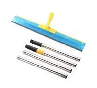 Gralara Raclette de Sol Époxy sur Pied avec Poignée, Lisseur à Dents en Métal pour Sol Époxy, Outil de Pose Revêtement de Sol Auto-nivelant pour Peinture au Ciment, pour Bâtiment et Rénovation
