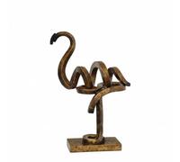 Gralara Sculpture Oiseau Créatif Objet Décoratif Détaillé Décoration pour Bureau, Doré, 23 8 37cm
