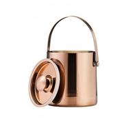 Gralara Seau à Glace Isotherme en Acier Inoxydable à Boissons à Glaçons à Rafraîchir Structure Épaisse à Double Paroi avec Couvercle Arquée, 2L, Mirror Rose Gold