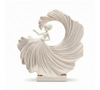 Gralara Statuette Danseuse Artistique Sculpture Abstraite en Résine Décoratif Statuette Femme pour Bureau