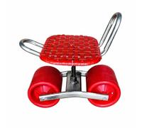 Gralara Tabouret Jardin Roulant | Structure Métallique Robuste, Tabouret Travail Mobile avec Dossier, Multi-Usages, Siège Jardin Pivotant, pour jardin