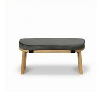 Gralara Tabouret Méditation avec Coussin en Bambou Banc Méditation avec Coussin Ergonomique Banc Posturale pour Méditants, Maison, Noir