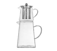 Gralara Théière Combinée En Verre, Pichet et Récipient Facile à Utiliser, 2 En 1, Théière et Bouilloire pour Cuisinière à, grand