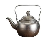 Gralara Théière INOX Filtration Efficace Bouilloire Poignée Ergonomique Passoire Robuste pour Infuser et Servir Le Thé Adaptée Aux Réunions Réception, 1.5 L