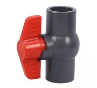 Gralara Vanne à Boisseau Sphérique En Pvc pour Tuyauterie D'Alimentation En Eau avec Commande Précise Du Débit et Installation Rapide pour Systèmes D'Irrigati, 3 pièces
