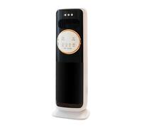 Gralara Ventilateur sur pied à vitesses et modes réglables, rafraîchisseur d'air pour dortoir, appartement, bureau, salon, appareil ménager, Noir