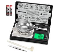 GRAM PRES Balance numérique de haute précision, 50 g/0,001 g, mini balance numérique de poche, balance en mg pour peser poudres, bijoux, médicaments, pierres précieuses, rechargement, avec poids Cal