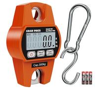 GRAM PRES Balance numérique suspendue, mini balance pour grue 660LB/300KG | balance numérique avec crochets pour ferme, poisson, bagages, activités de plein air.
