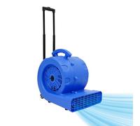 GramStudio Ventilateur de chantier avec roulettes - 750 W - Ventilateur centrifuge avec 3 vitesses - 3 angles de soufflage - Fonction minuterie - Pour séchage, aérer et déshumidifier