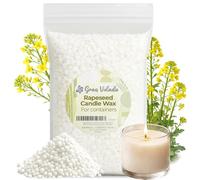 Gran Velada - Cire de Colza 1 kg en Perles pour Bougies en Verre | Naturelles et Véganes | Végétale, Inodore et Biodégradable