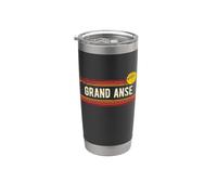 Grand Anse Design rétro vintage coucher de soleil Gobelet isotherme en acier inoxydable double paroi
