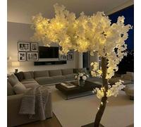 Grand Arbre Fleur de Cerisier Artificiel, Grande Plante, Fleur De Soie Sakura Artificielle Faite à La Main, pour Mariage, Restaurant De Fête en Plein Air Intérieur,Extended,A,3x2m/10x6.5ft