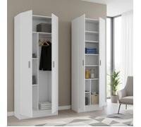 Grand Armoire Multifonction Dairago Dmora, Blanc 132x180h cm