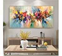 Grand Art Abstrait Décor À La Maison Coloré Photos Fleur Affiches Impressions Mur Art Toile Peinture pour Salon 60x120cm Sans cadre