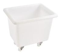 Bac grand volume 500 L - 4 roues pivotantes dont 2 avec freins - blanc