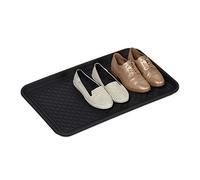 Grand bac à Chaussures, Lot de 8, avec Forme, pour Couloir, Armoire, Voiture, égouttoir Contre saleté 3x60x40 cm, Noir