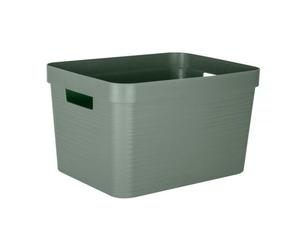 Grand Bac de rangement moderne 30 litres EDA - Vert