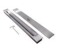 Grand bloc de combustion avec fibre céramique et régulateur de flamme PURLINE F96150 Argent Argent G