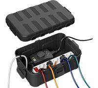 Grand boîtier électrique étanche, indice d'étanchéité IP54, boîtier électrique étanche pour l'extérieur, boîtier électrique résistant aux intempéries pour la protection des prises électriques et des f