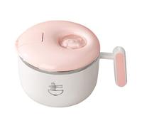 Grand bol à nouilles en acier inoxydable de 1500 ml étanche avec poignée, système de plat portable, pour déjeuner, salade, nouilles, pique-nique, plage, randonnée, sport, voyage, travail, trajets en