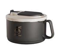Grand bol à soupe - 1650 ml - Boîte à déjeuner isotherme anti-fuite - Bol isotherme en acier inoxydable avec couverts pliables, gobelet portable à double paroi pour le bureau, l'école, les