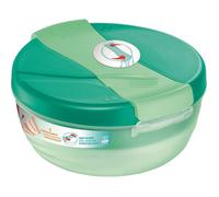 Grand bol déjeuner - Boîte à déjeuner - Lunch box - Bento - 3 compartiments - Vert