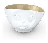 FIFTYEIGHT PRODUCTS Tasses/Bol « Schmollend » (Porcelaine, 500 ML, Blanc, intérieur Sable, fabriqué en Allemagne)