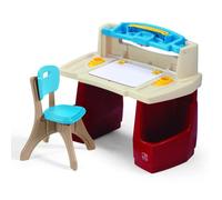 Step2 Bureau pour enfants Grand bureau créatif – chaise enfant, espace de rangement en plastique