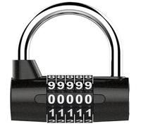 Grand cadenas à code à 5 chiffres pour extérieur, étanche, à combinaison réinitialisable, anse en acier inoxydable pour casier d'école, salle de sport, abri de jardin, armoire, boîte à outils, garage,