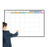 Grand Calendrier Effaçable À Sec Grand Planning Pliable Sans Date