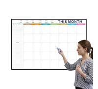 Grand Calendrier Effaçable À Sec Grand Planning Pliable Sans Date